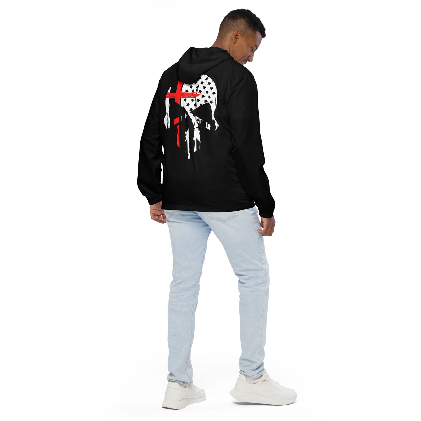 Rebel Skull Windbreaker Zip-Up