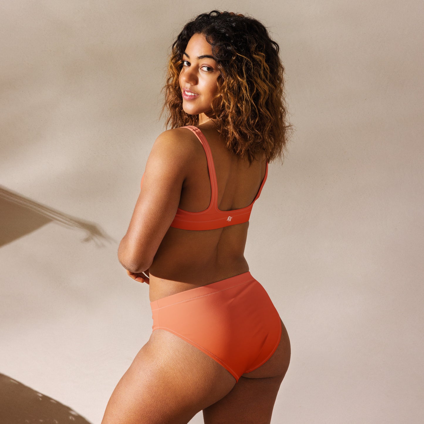 Risen Rebel Orange Fade Recycled High-Waisted Bikini