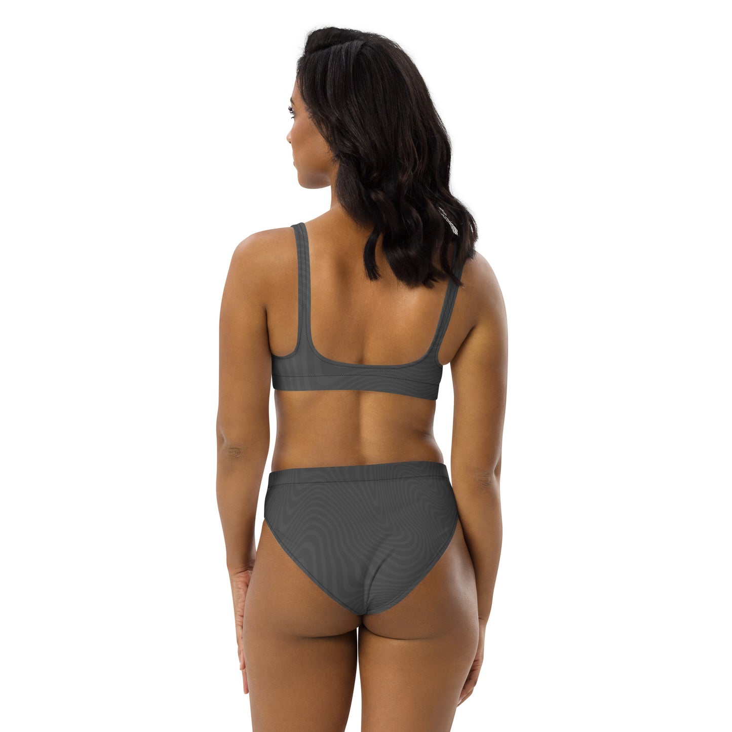 Risen Rebel Recycled High-Waisted Bikini- Licorice Swirl