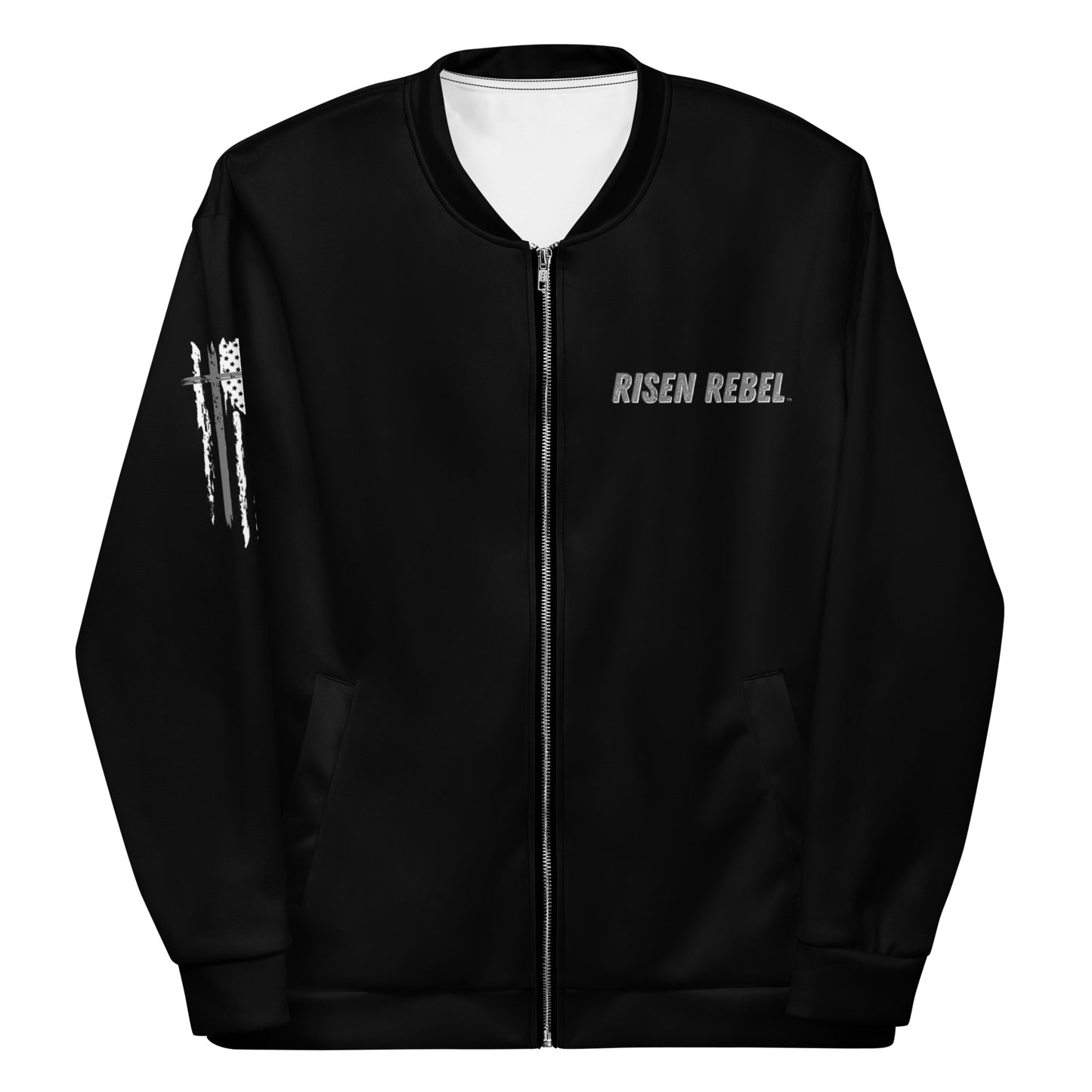 Risen Rebel Demon Killer Bomber Jacket- Black