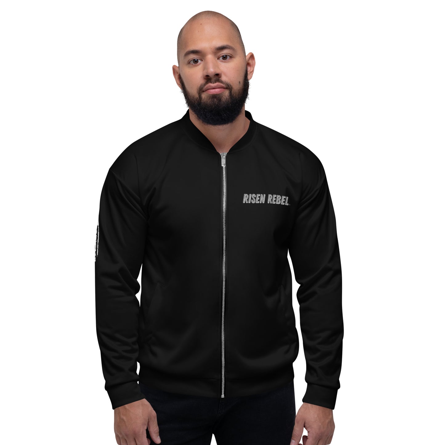 Risen Rebel Demon Killer Bomber Jacket- Black