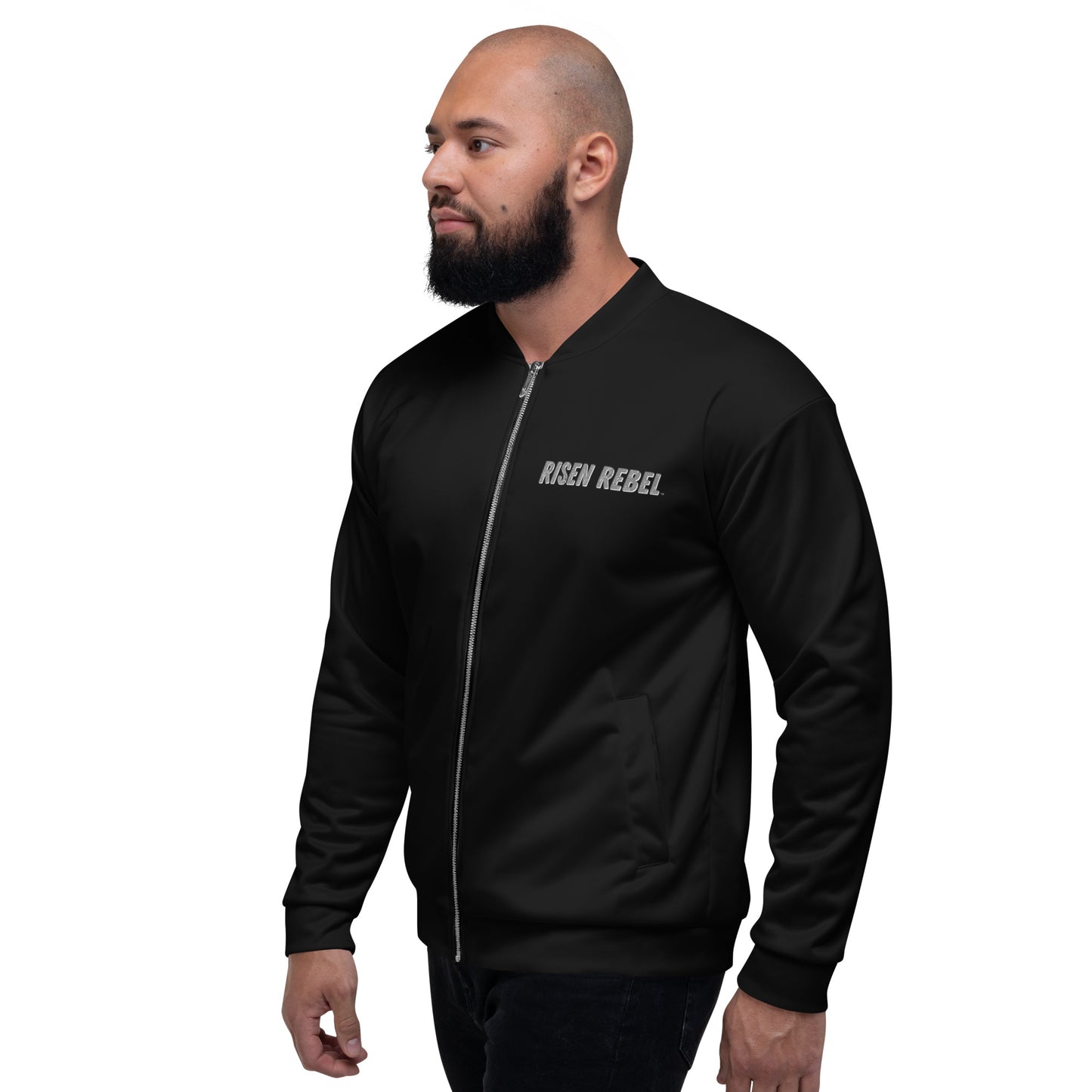 Risen Rebel Demon Killer Bomber Jacket- Black