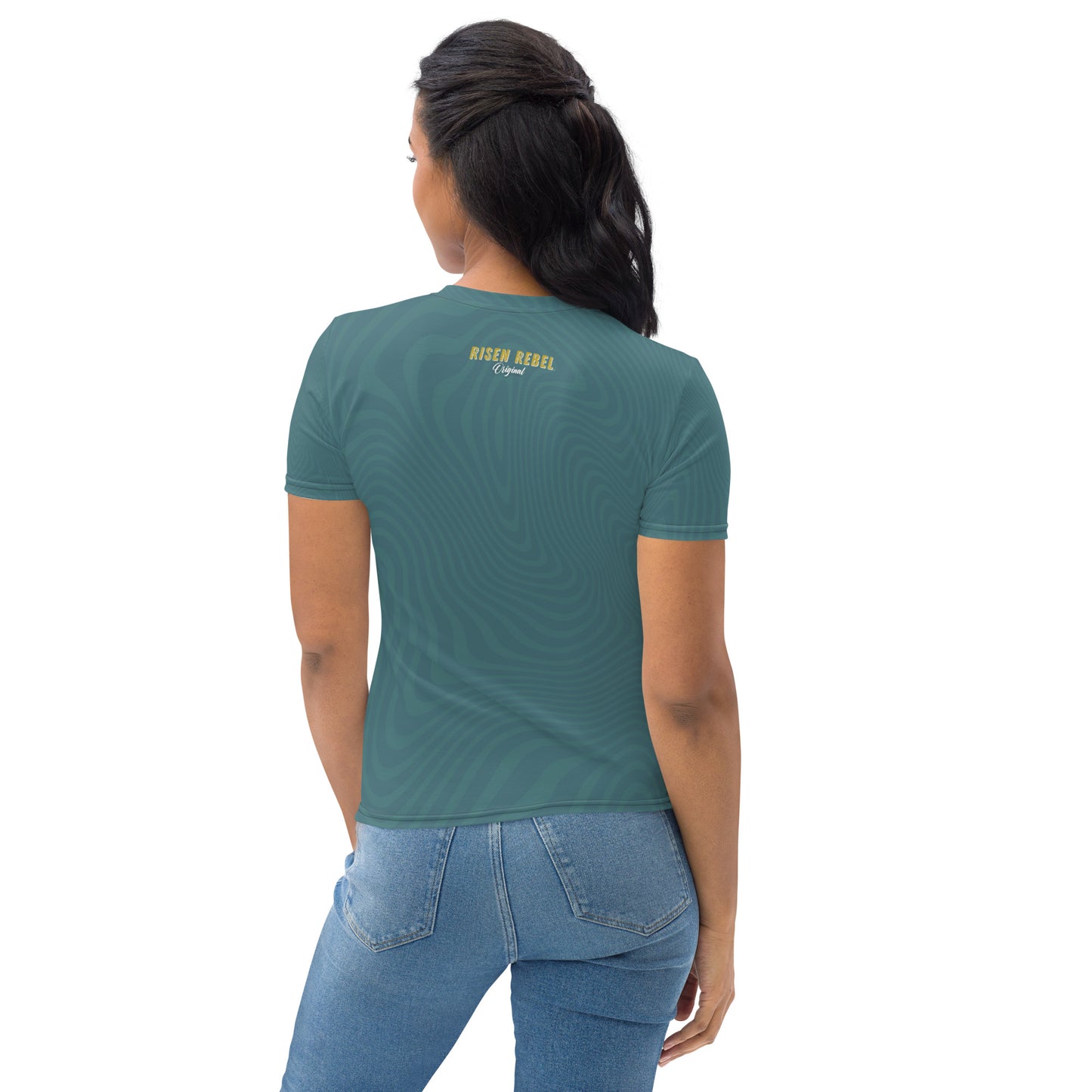 Risen Rebel "Original" Women's Print T-Shirt- Emerald