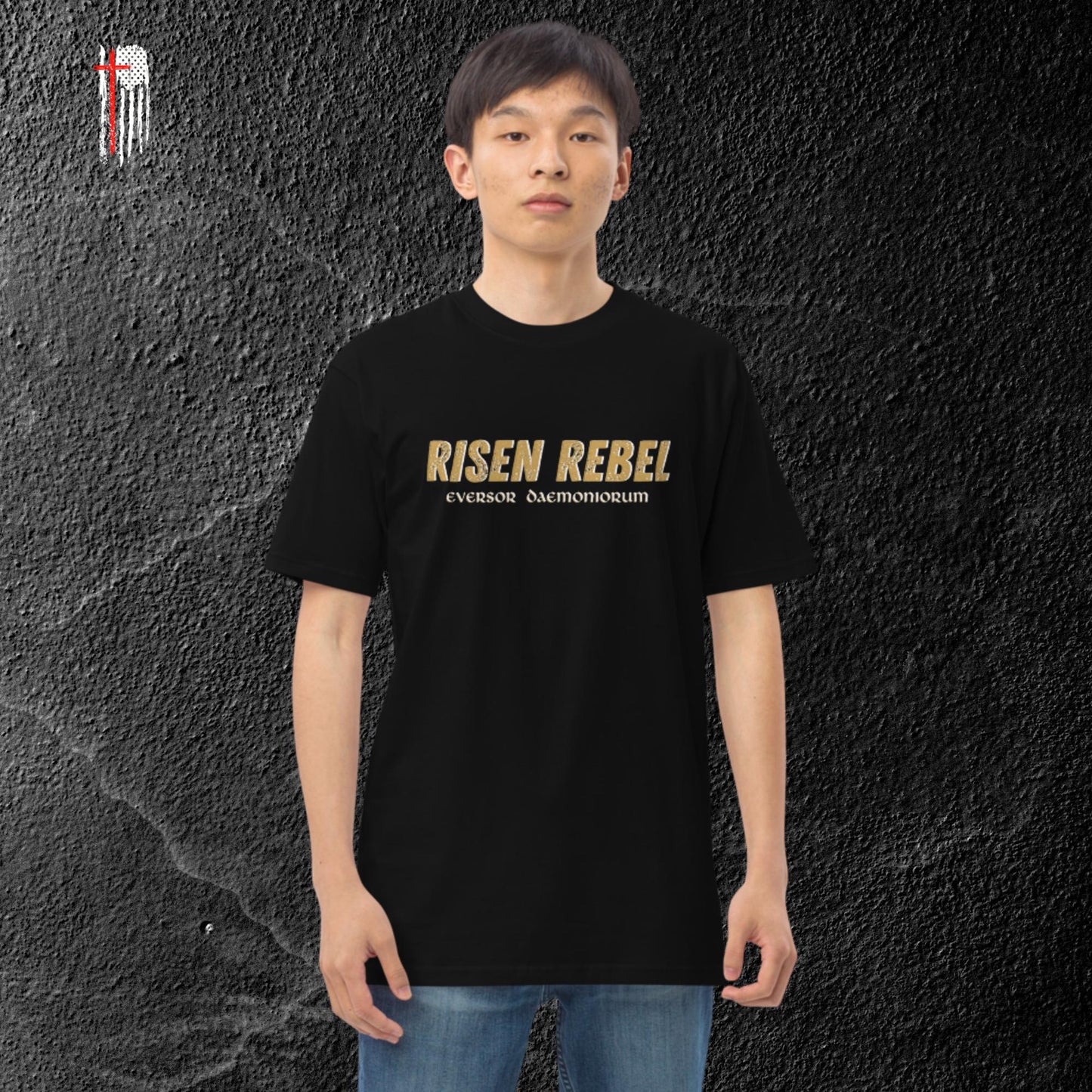 Risen Rebel Demon Killer Tee- Gold