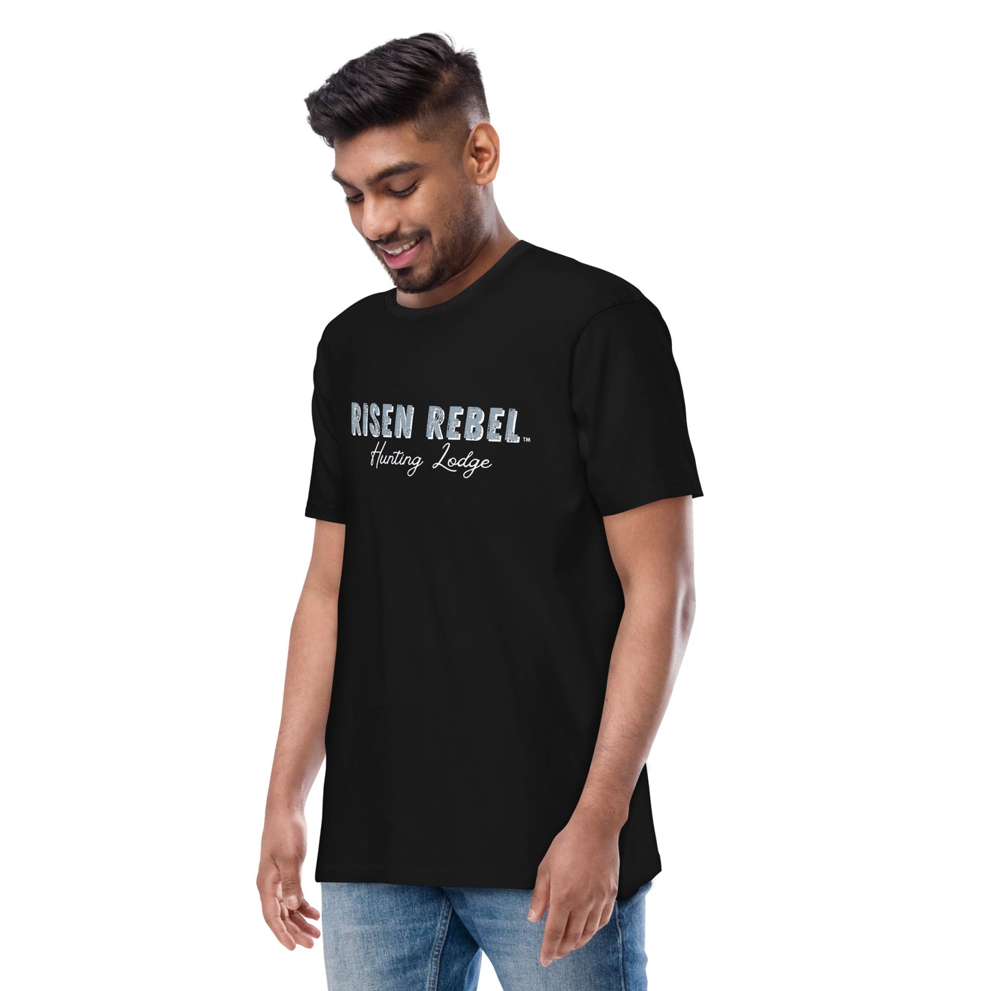 Risen Rebel Hunting Lodge Bruin Tee- Ocean/Black