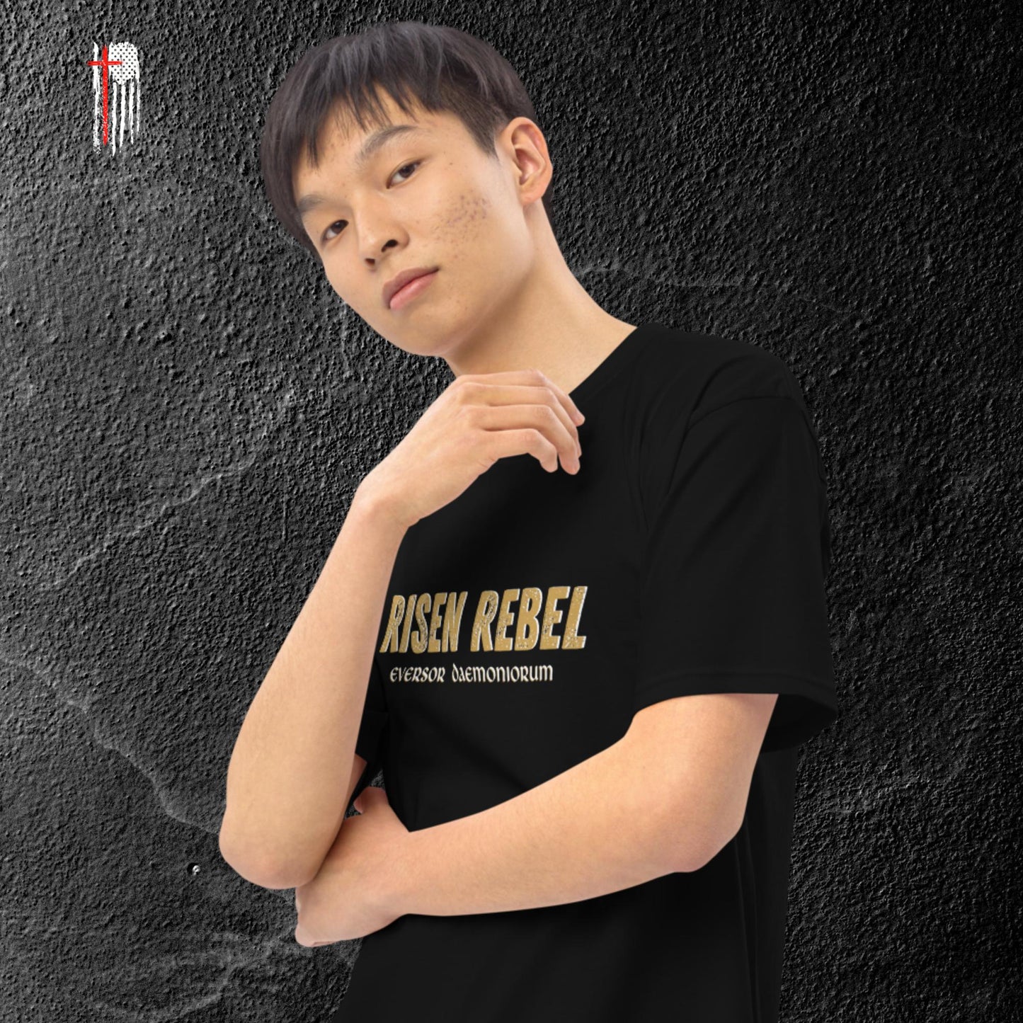 Risen Rebel Demon Killer Tee- Gold