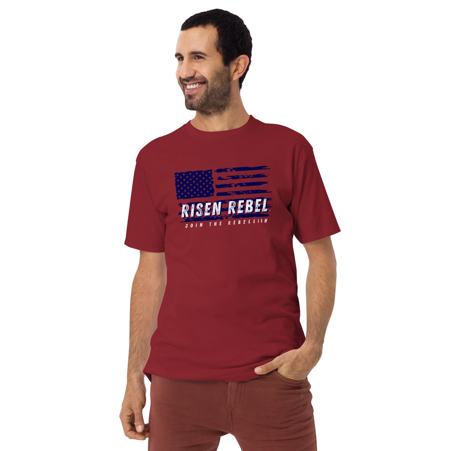 Risen Rebel Classic USA Flag Tee