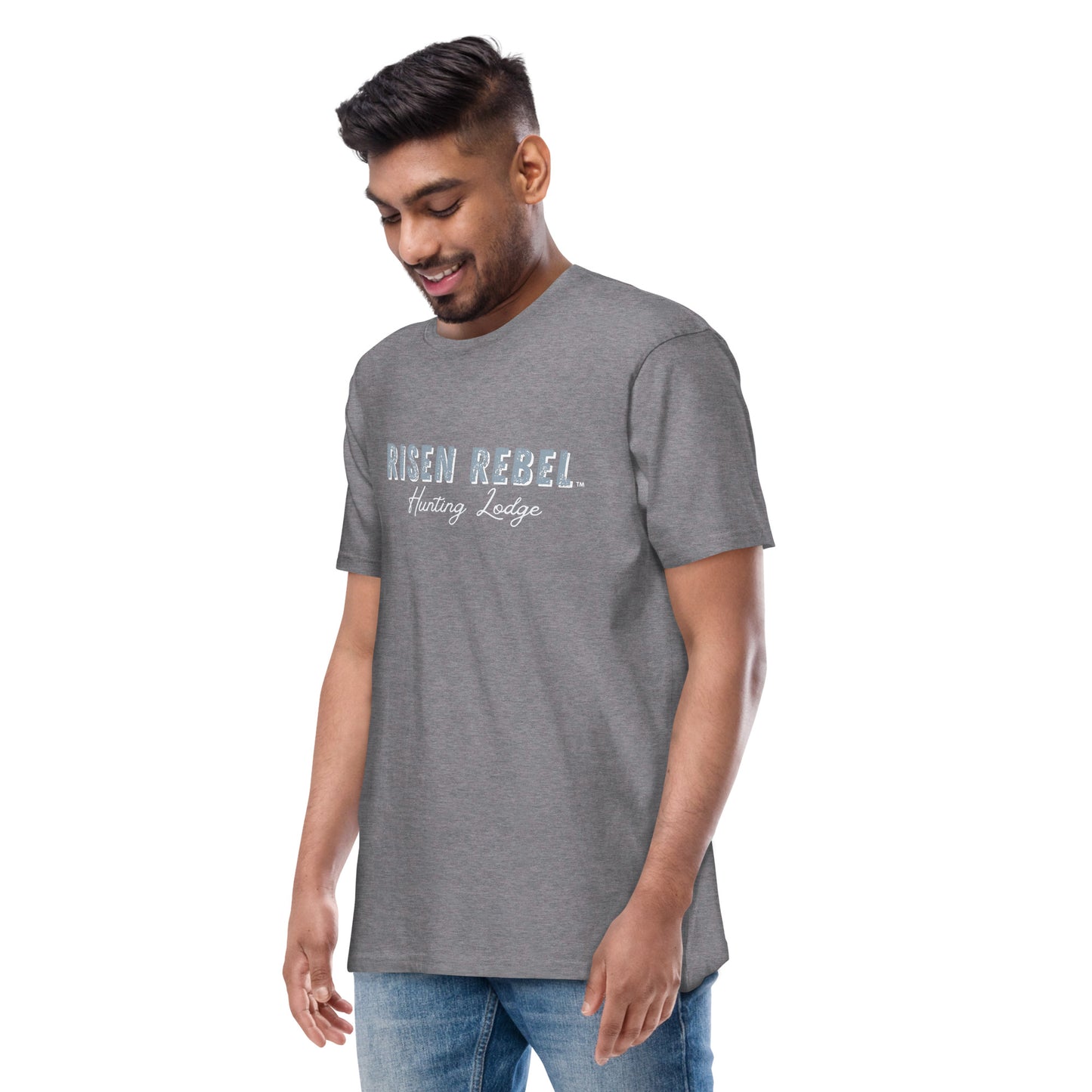 Risen Rebel Hunting Lodge Bruin Tee- Ocean/Black