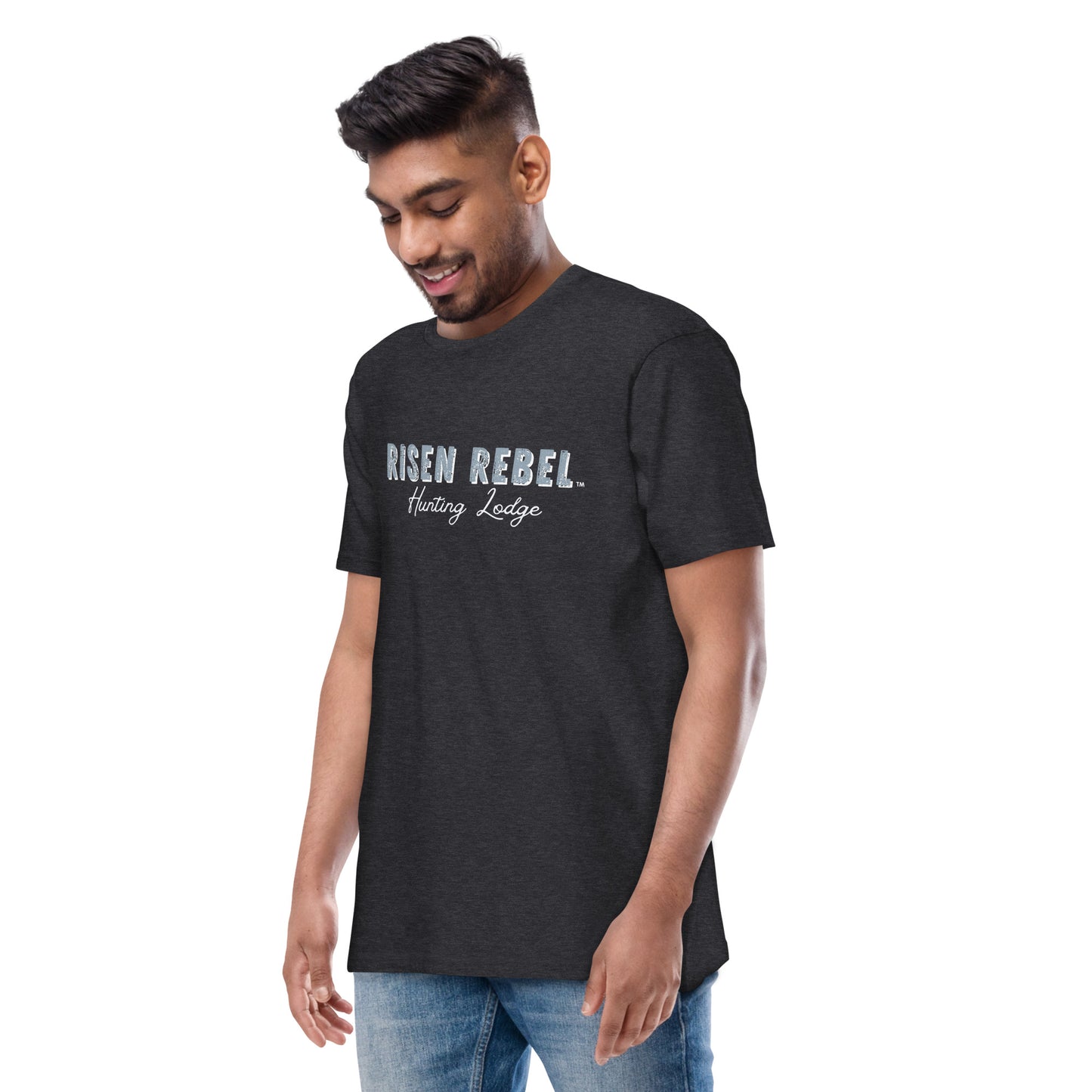 Risen Rebel Hunting Lodge Bruin Tee- Ocean/Black