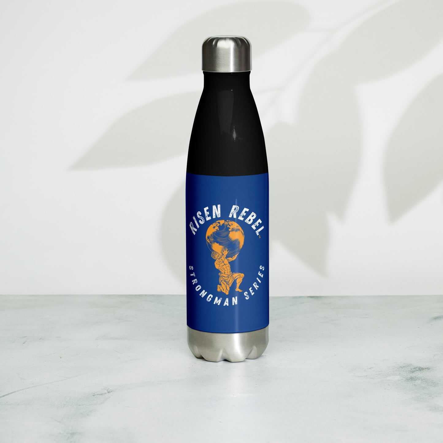 Risen Rebel "Strongman Series" Stainless Steel Water Bottle- Bronco