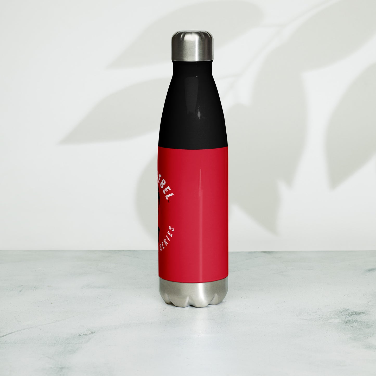 Risen rebel "Strongman Series" Stainless Steel Water Bottle- Red