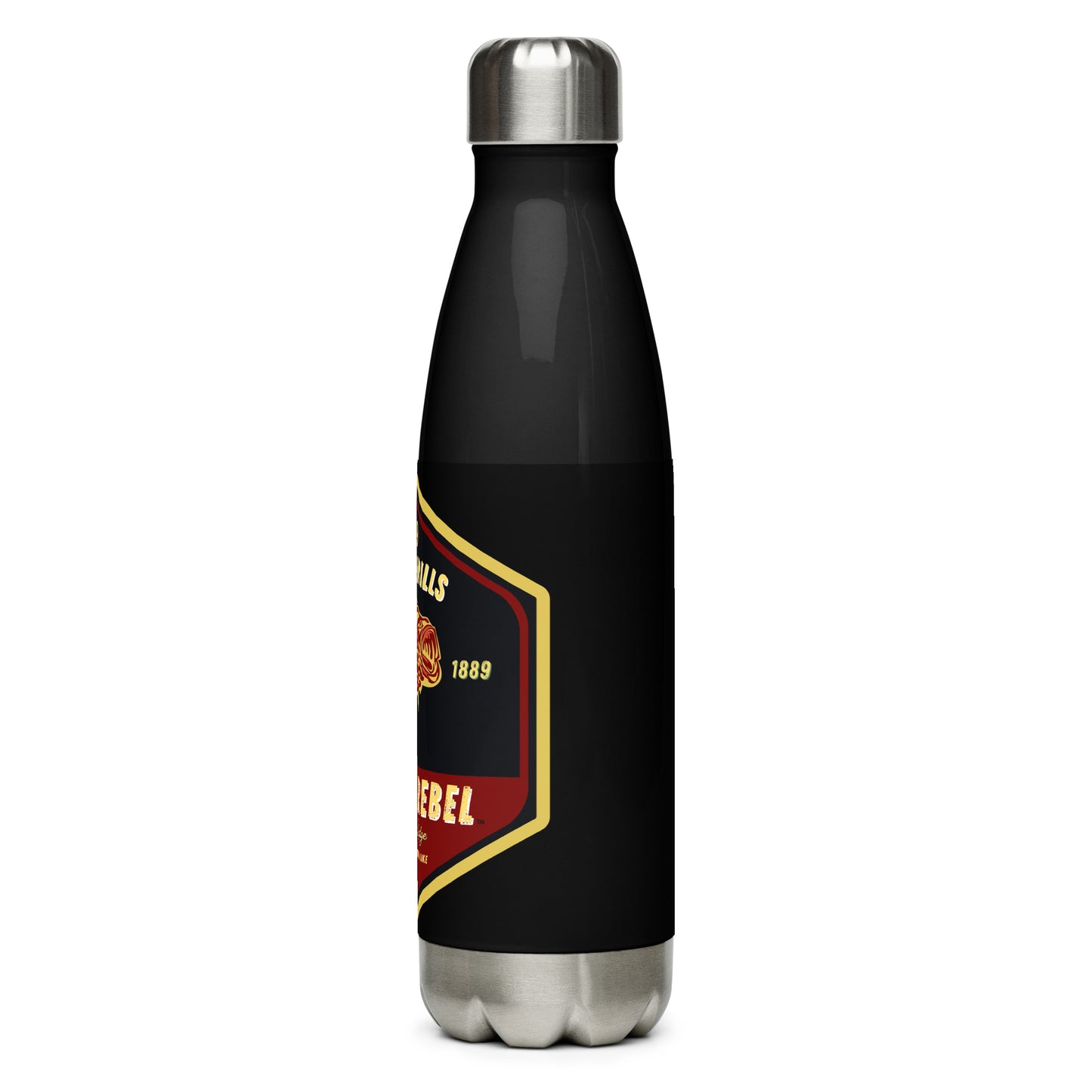 Rise Rebel fishing Lodge Stainless Steel Water Bottle- Bass Burg/Bla