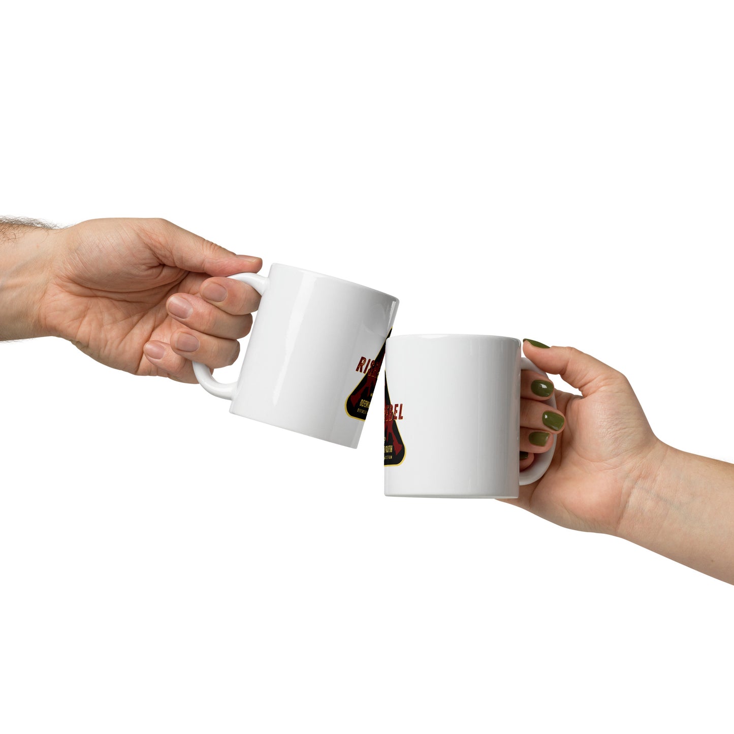Risen Rebel Defender Series Glossy Mug- Blk/Bur