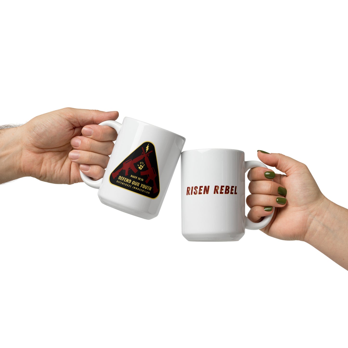 Risen Rebel Defender Series Glossy Mug- Blk/Bur