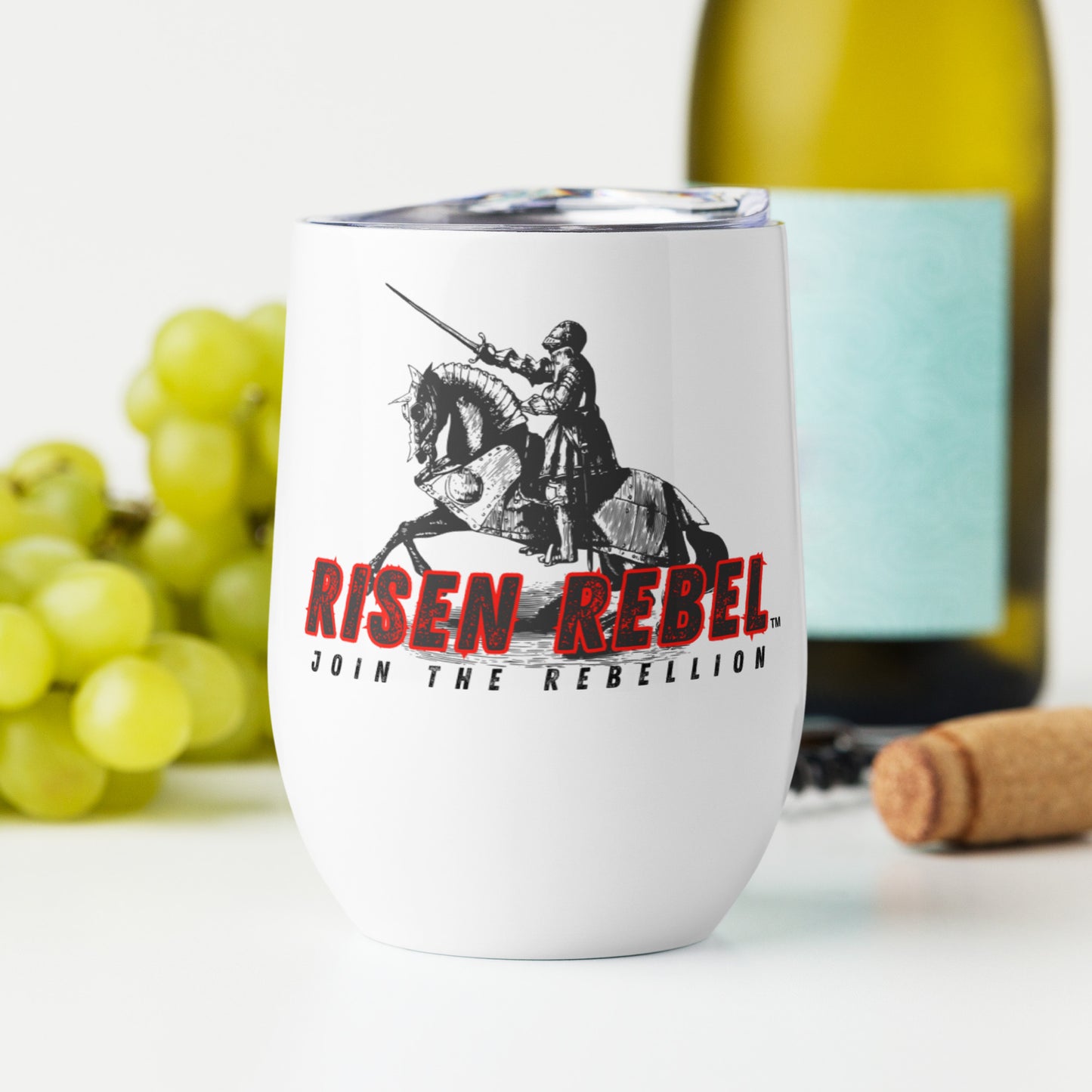 Risen Rebel "Crusader" Wine Tumbler