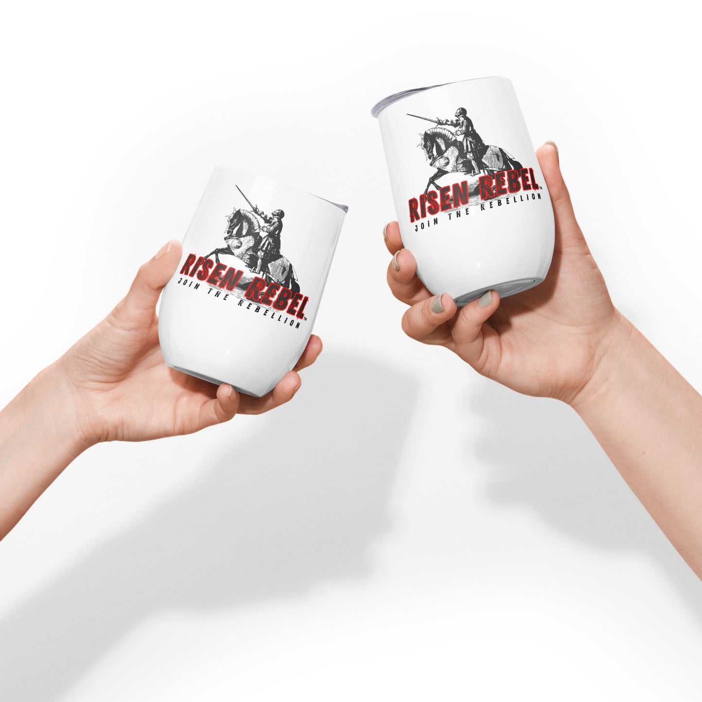 Risen Rebel "Crusader" Wine Tumbler