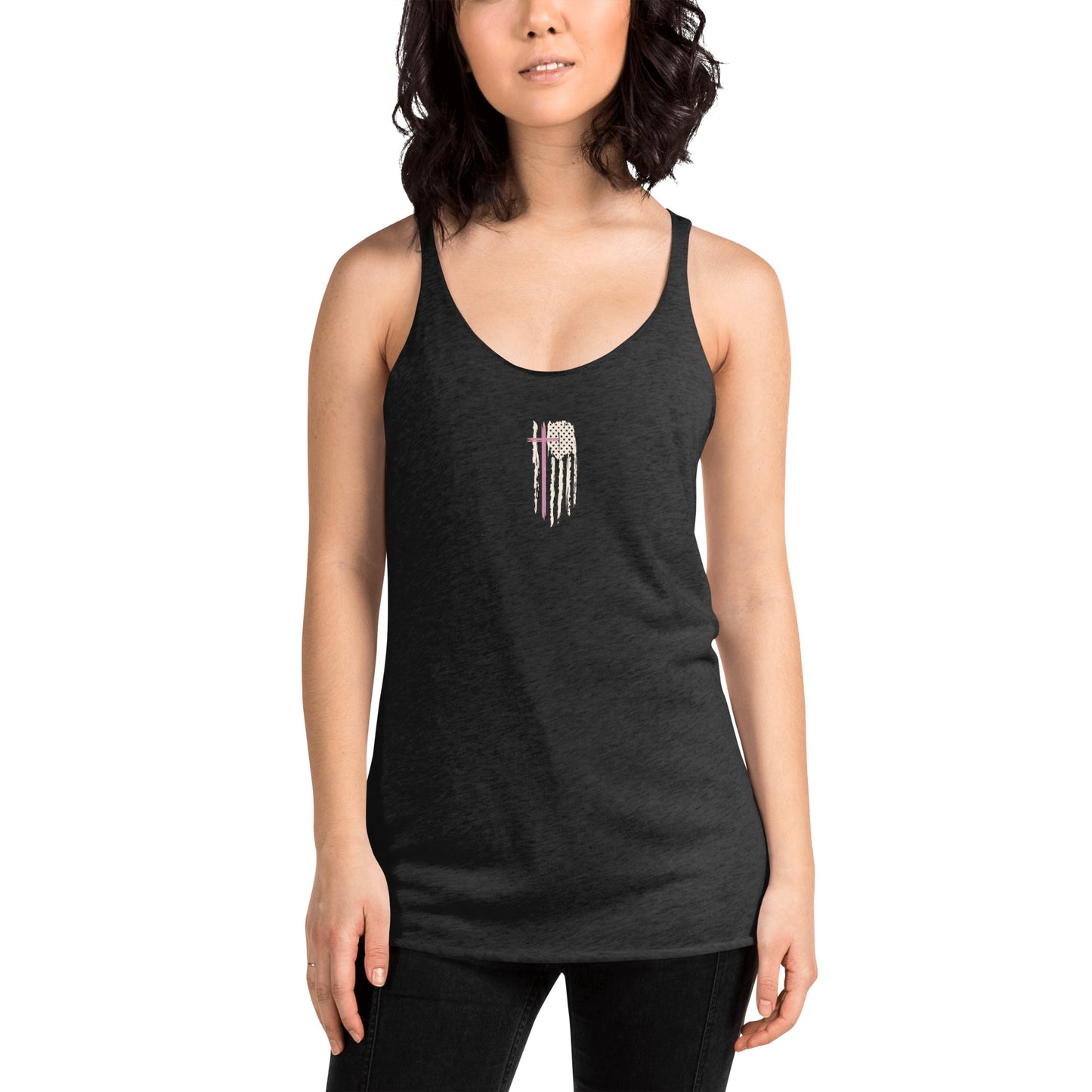 Risen Rebel Classic Logo Women's Racerback Tank- Mau/Crm