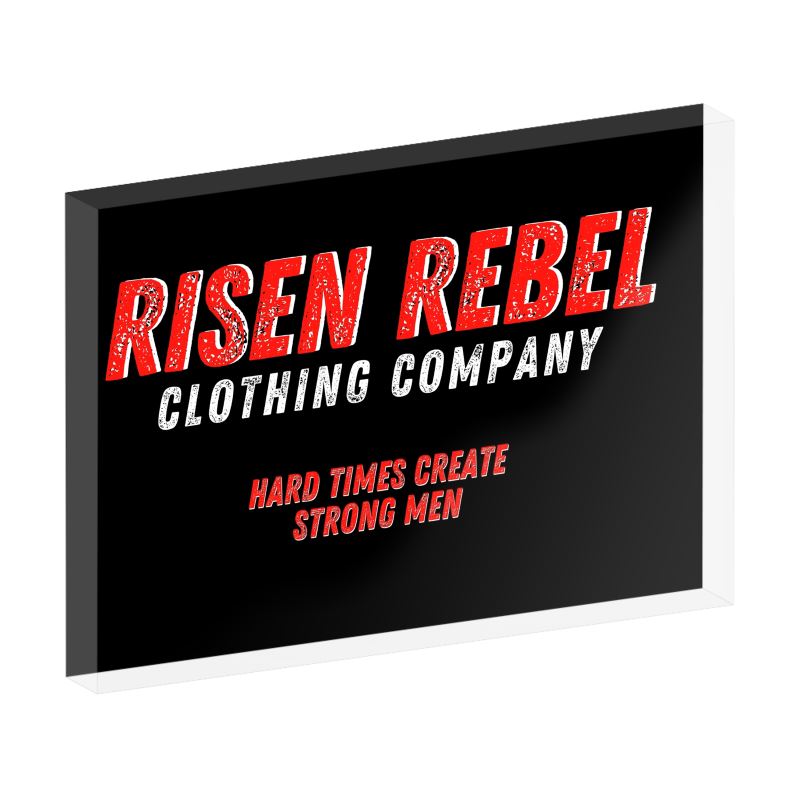 Risen Rebel Acrylic Block- Classic Logo