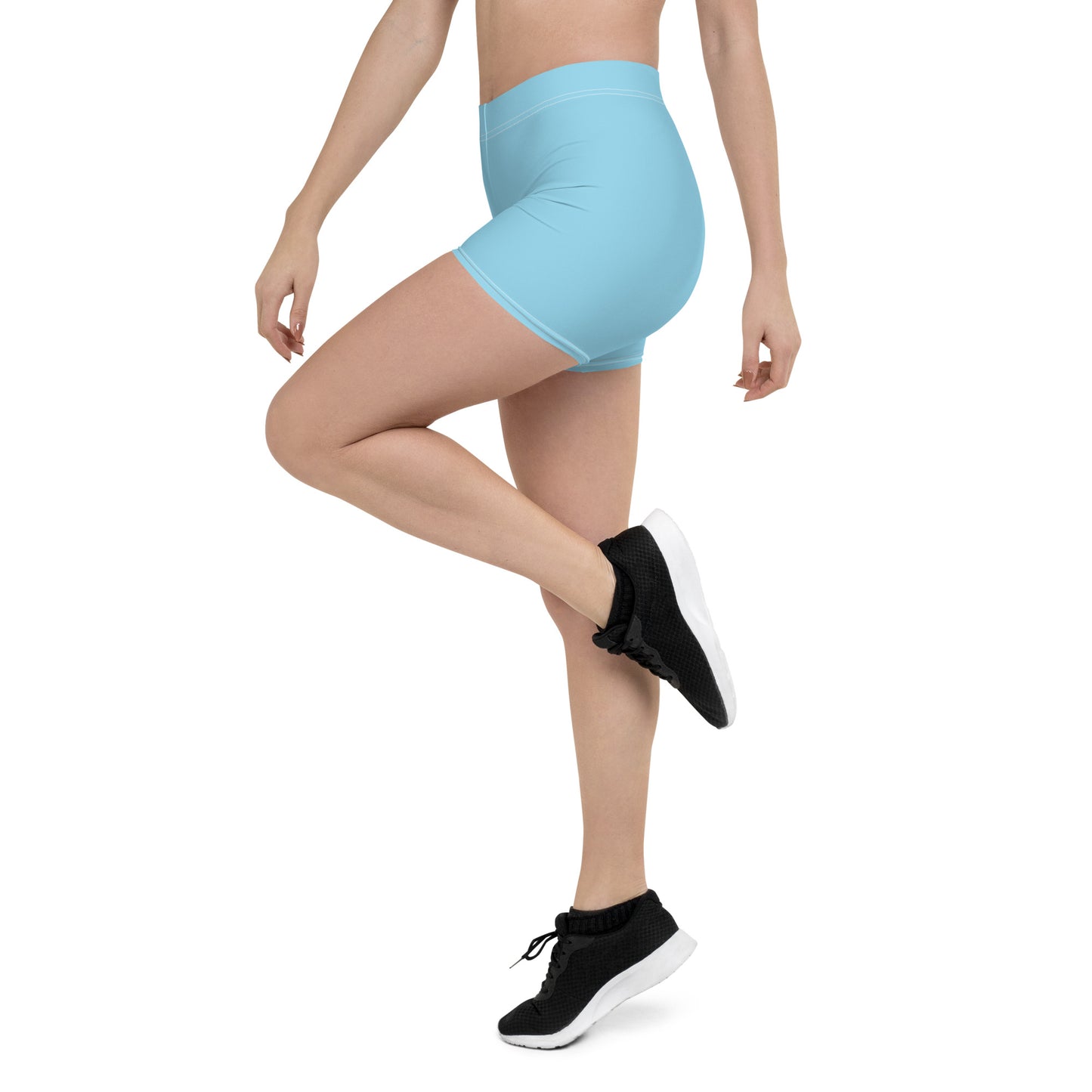Risen Rebel Power Workout Shorts- Powder Blue
