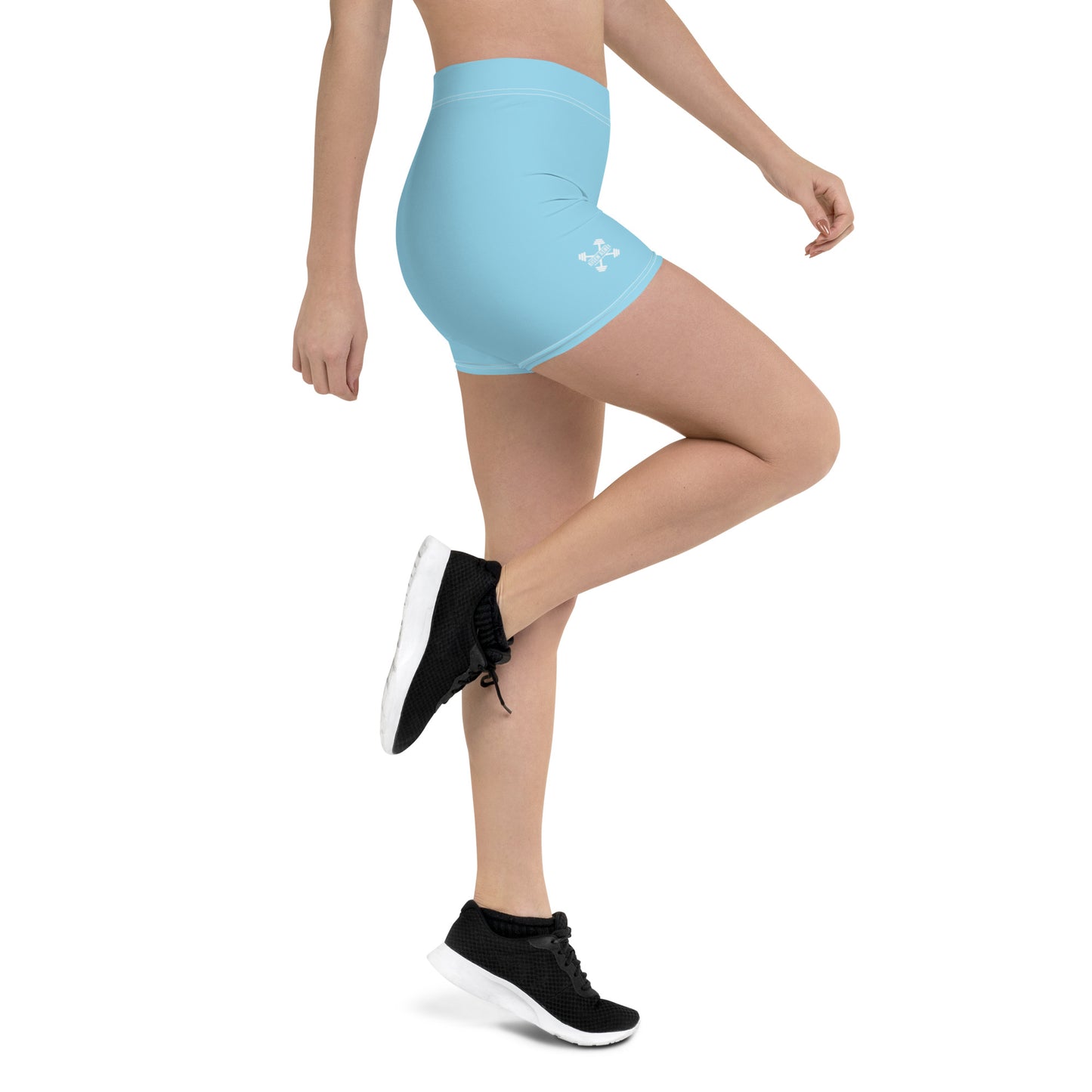 Risen Rebel Power Workout Shorts- Powder Blue