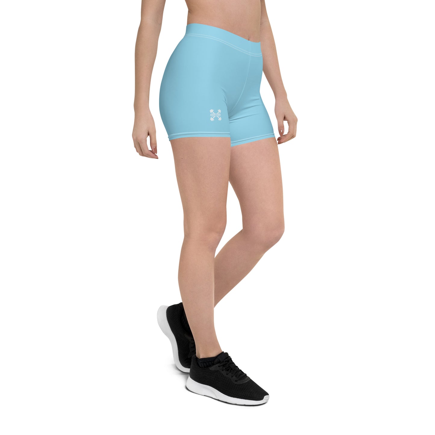 Risen Rebel Power Workout Shorts- Powder Blue