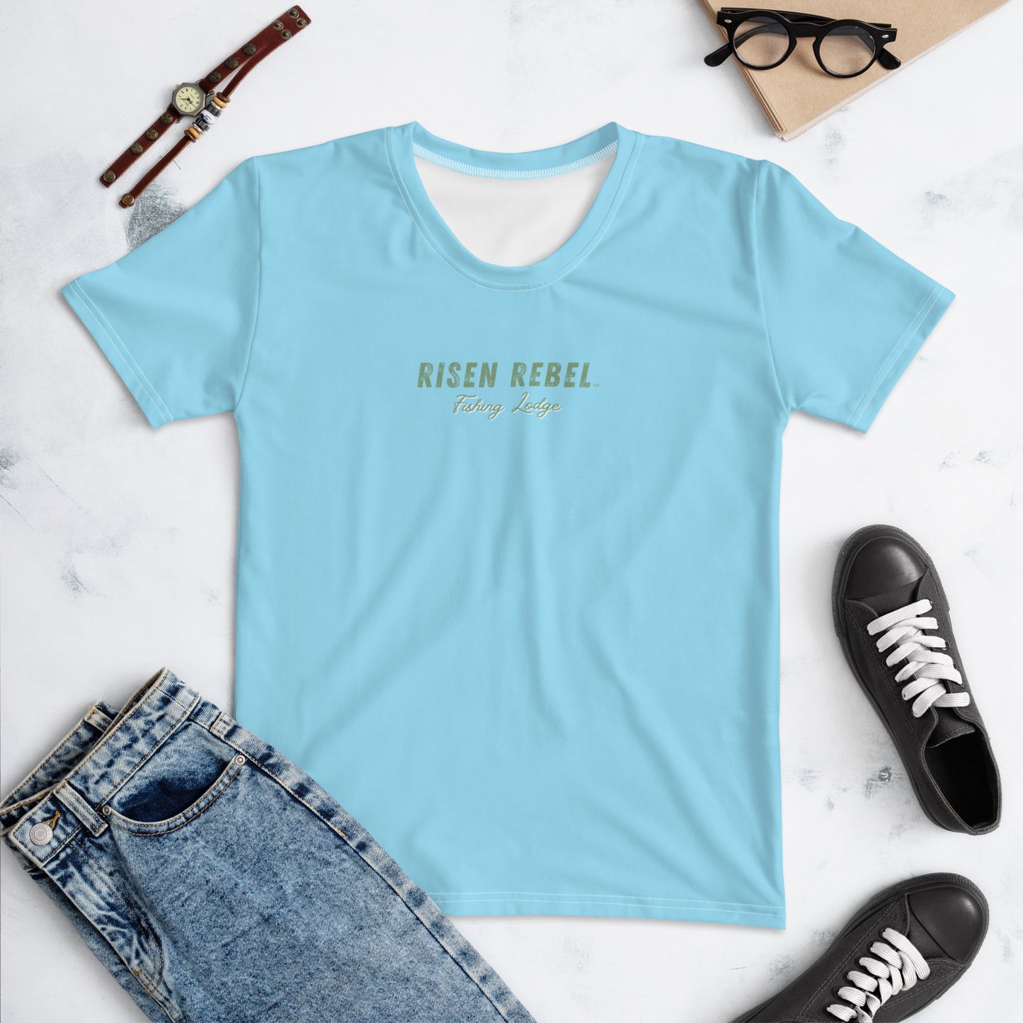 Risen Rebel Fishing Lodge Ladies Top