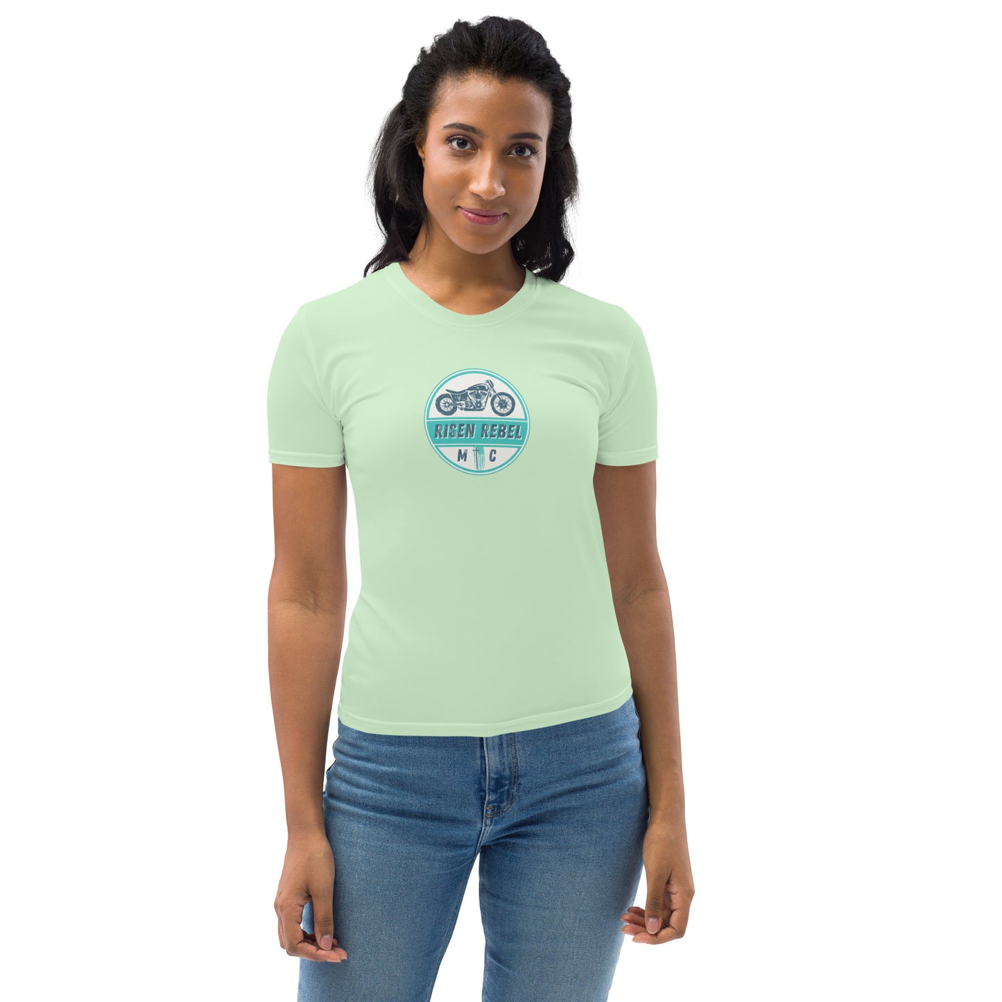Risen Rebel MC Women's T-shirt- Moss