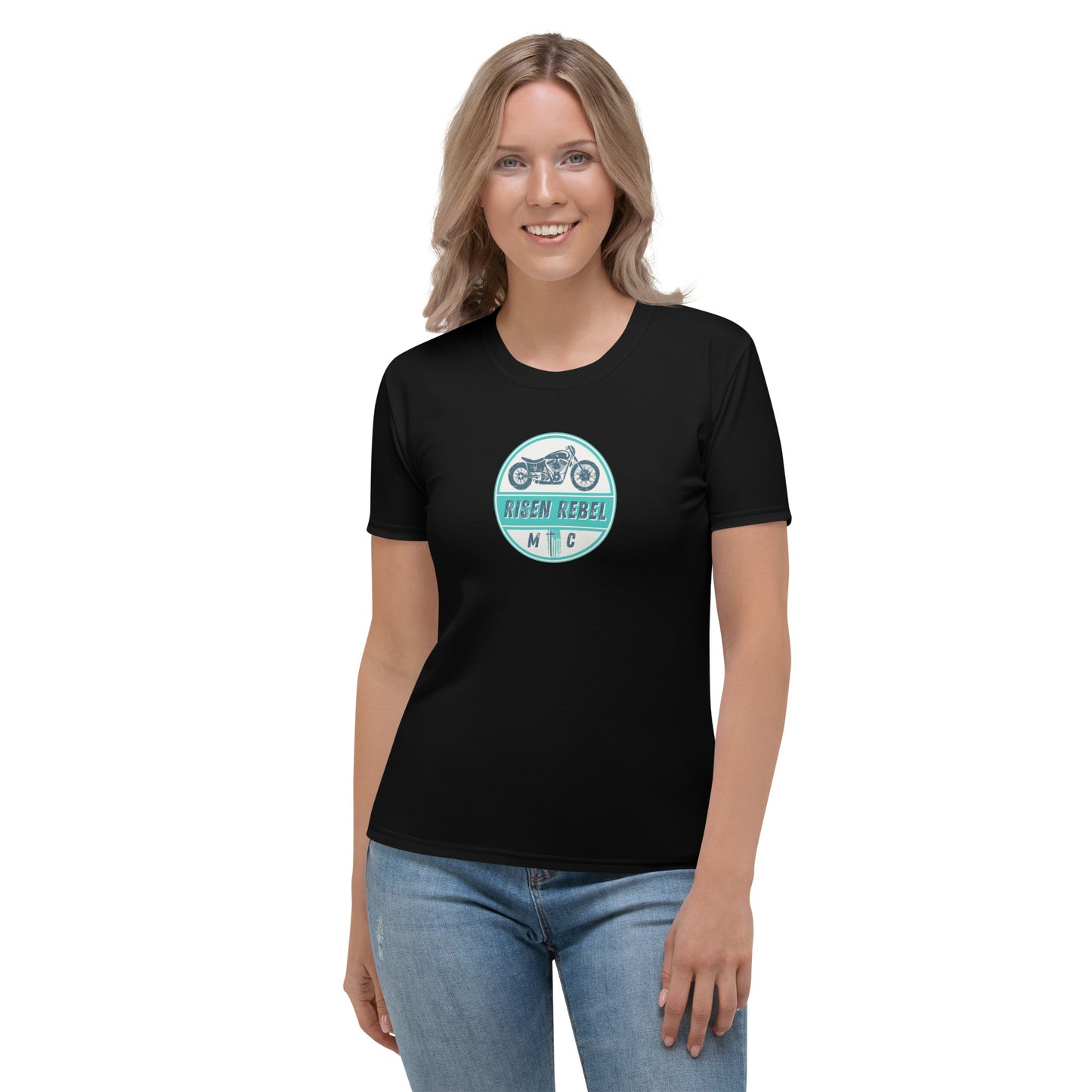 Risen Rebel MC Women's T-shirt- Black