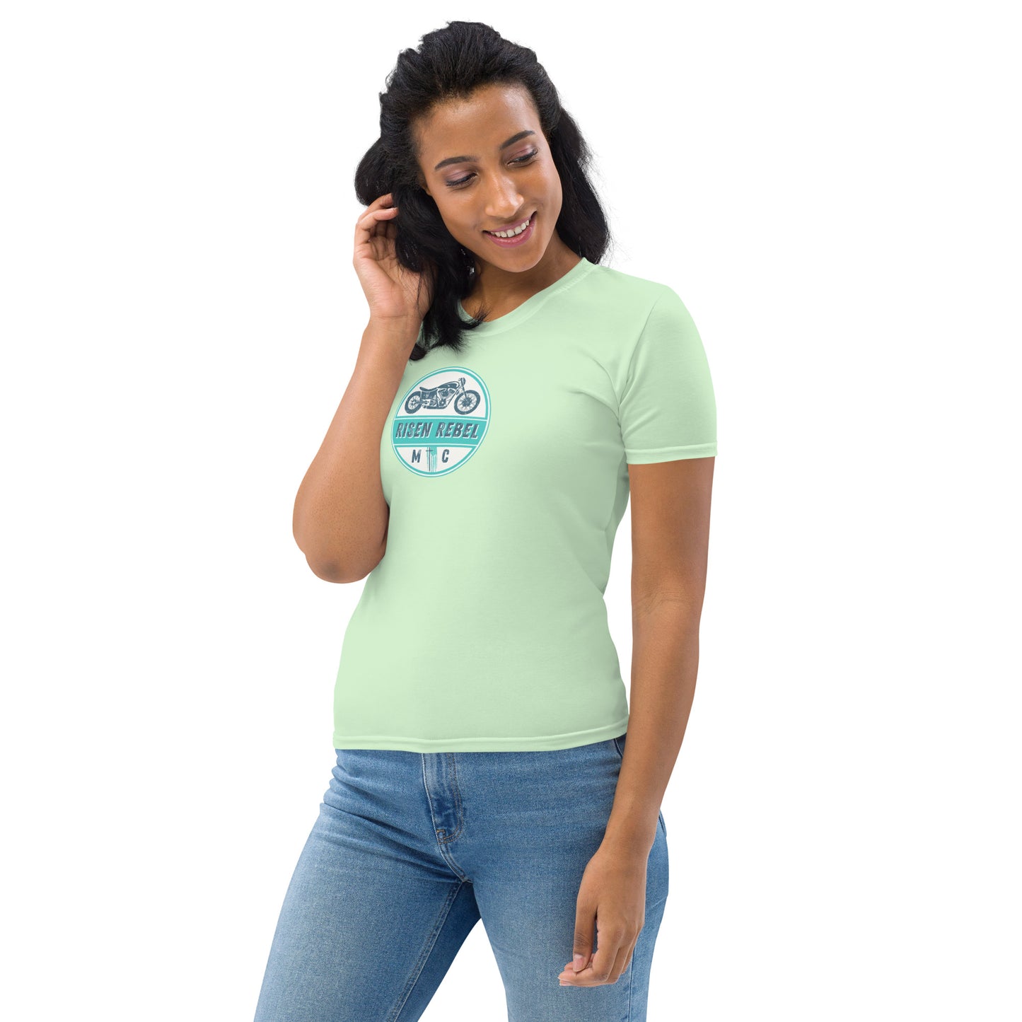 Risen Rebel MC Women's T-shirt- Moss