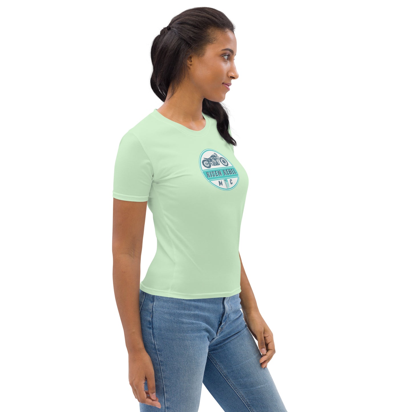 Risen Rebel MC Women's T-shirt- Moss