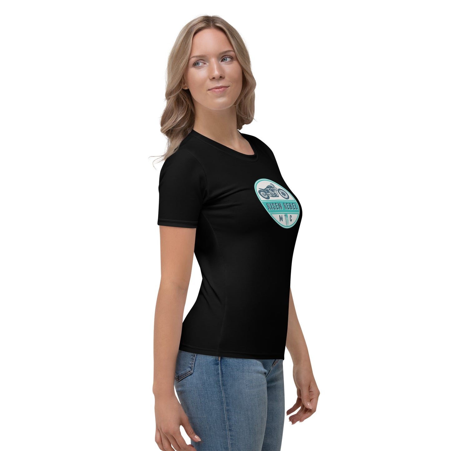 Risen Rebel MC Women's T-shirt- Black