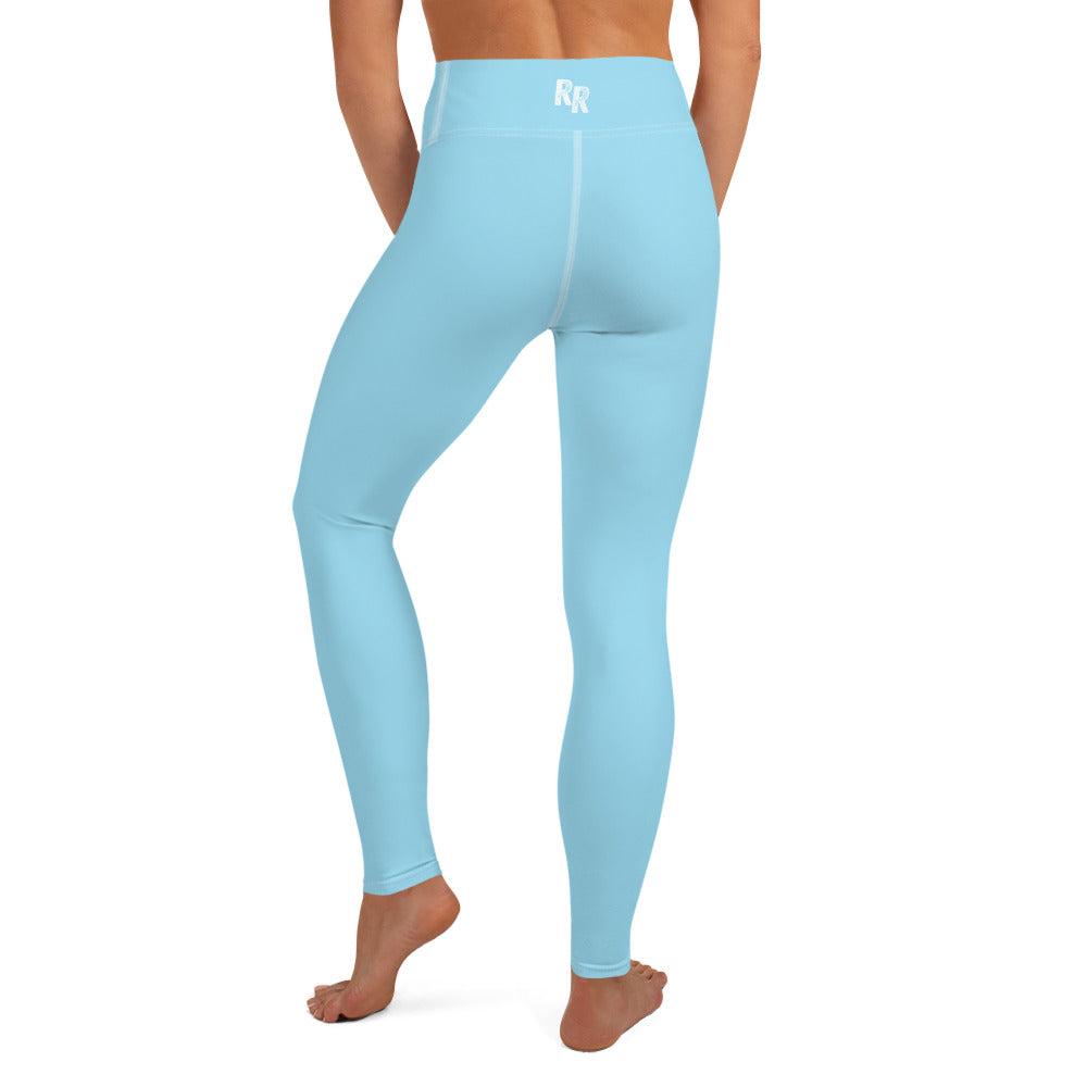 Risen Rebel Power Yoga Leggings- Powder Blue