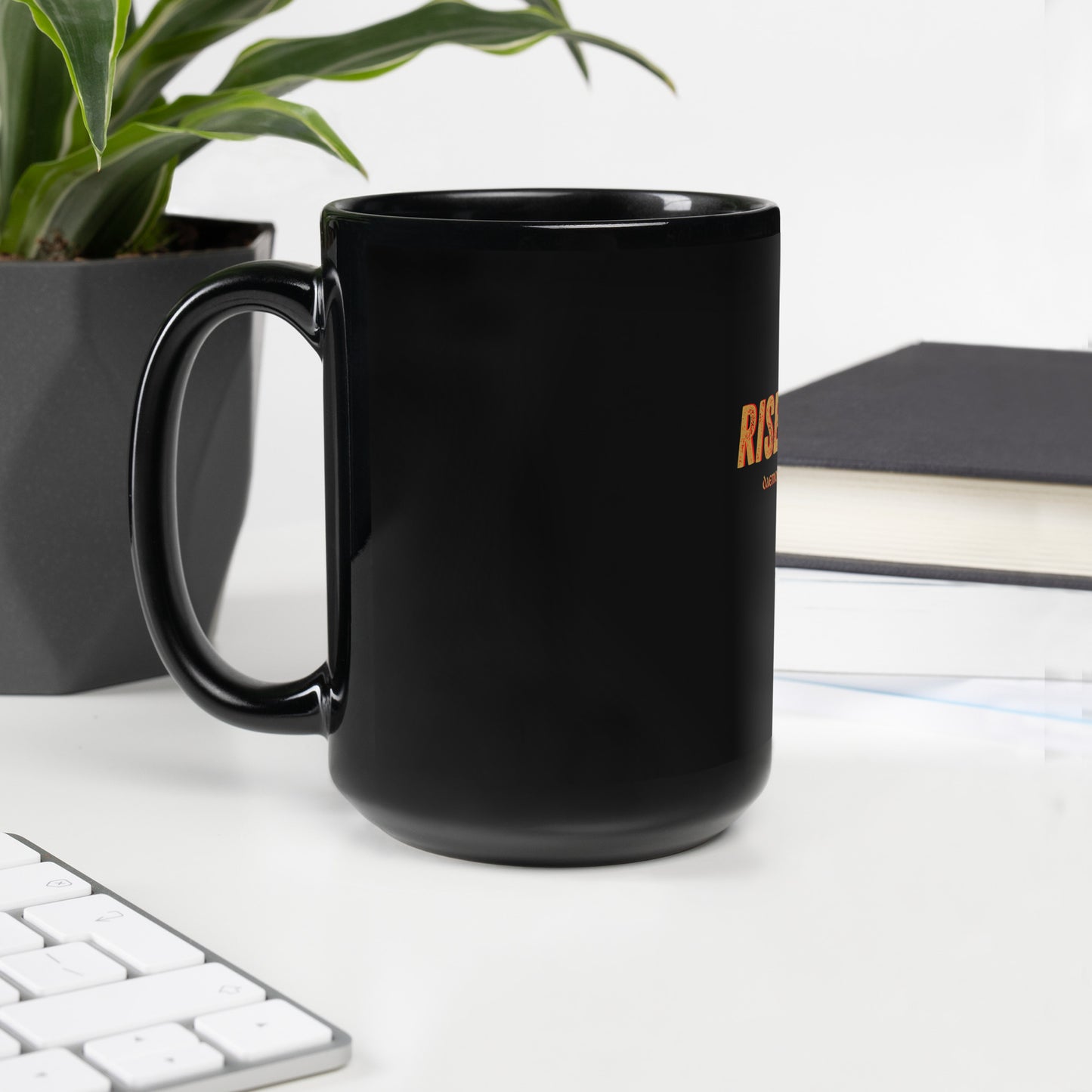 Risen Rebel Demon Killer Black Glossy Mug