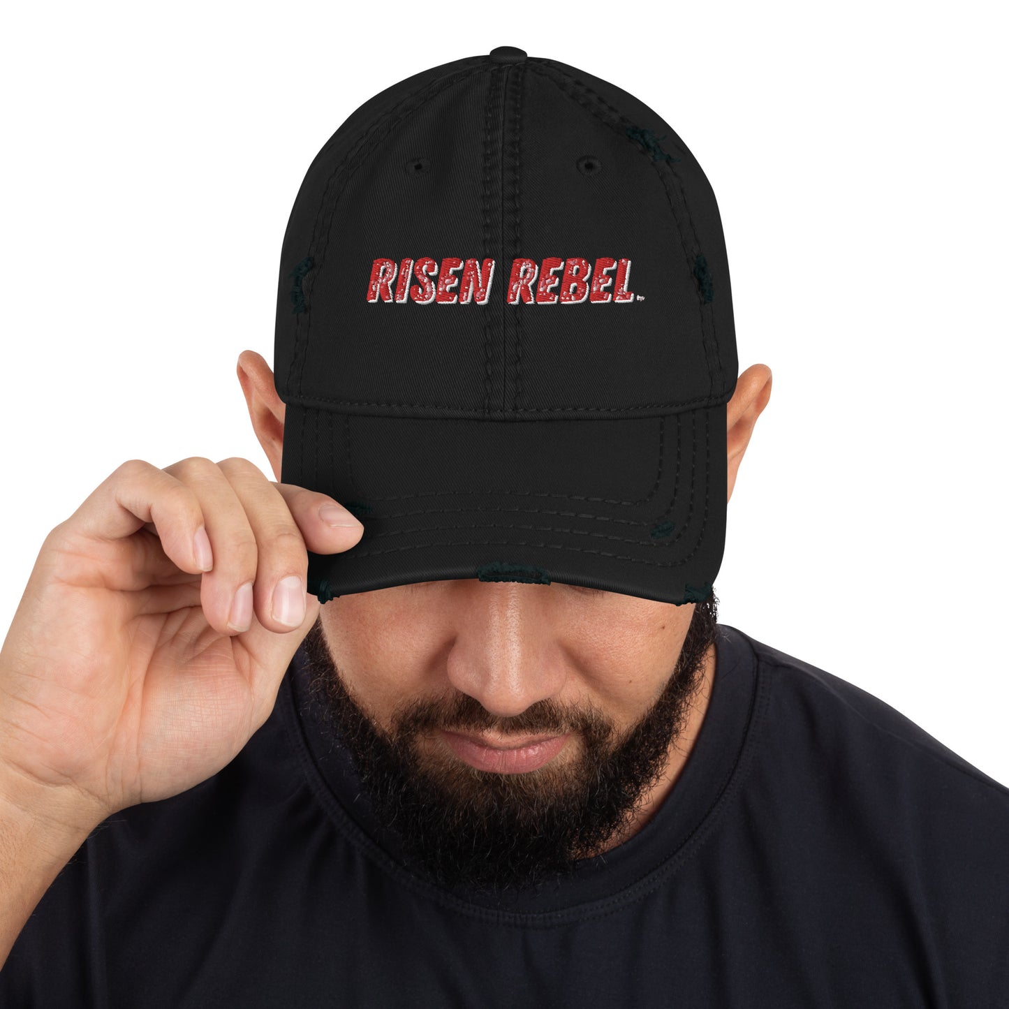 Risen Rebel Distressed Dad Hat