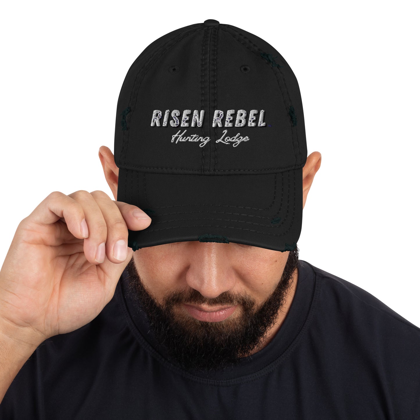 Risen Rebel Distressed Dad Hat