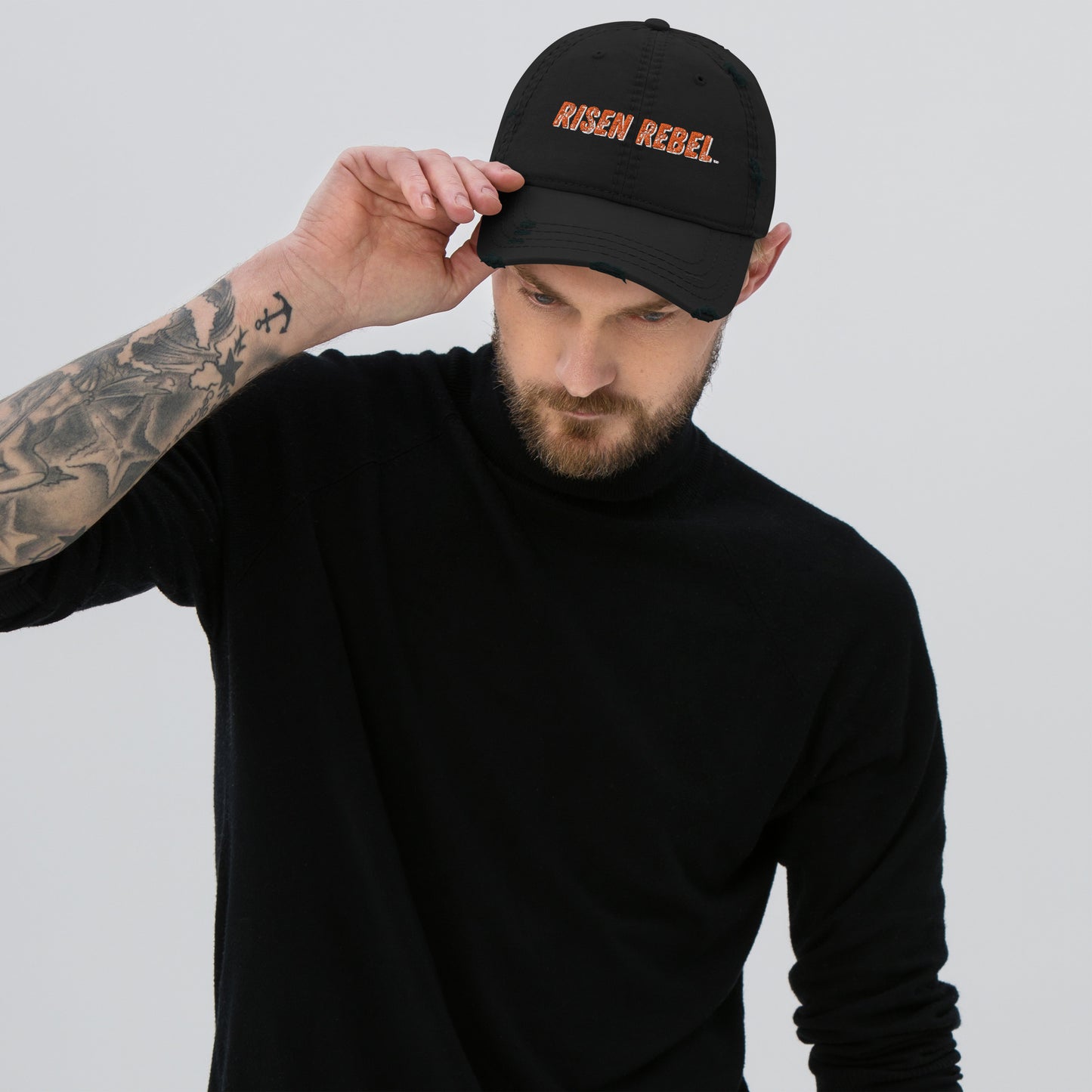 Risen Rebel Distressed Dad Hat
