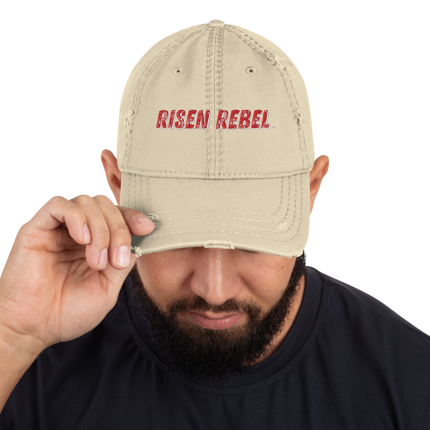 Risen Rebel Distressed Dad Hat