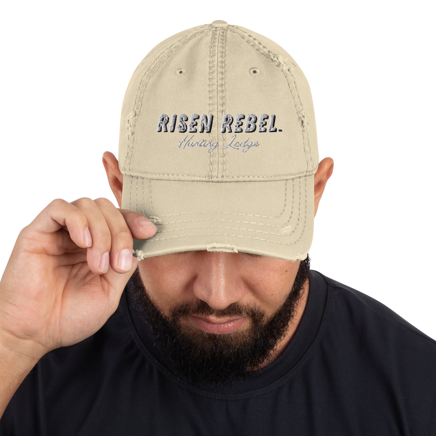 Risen Rebel Distressed Dad Hat