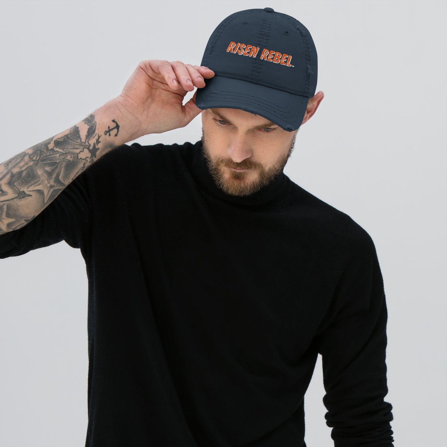 Risen Rebel Distressed Dad Hat