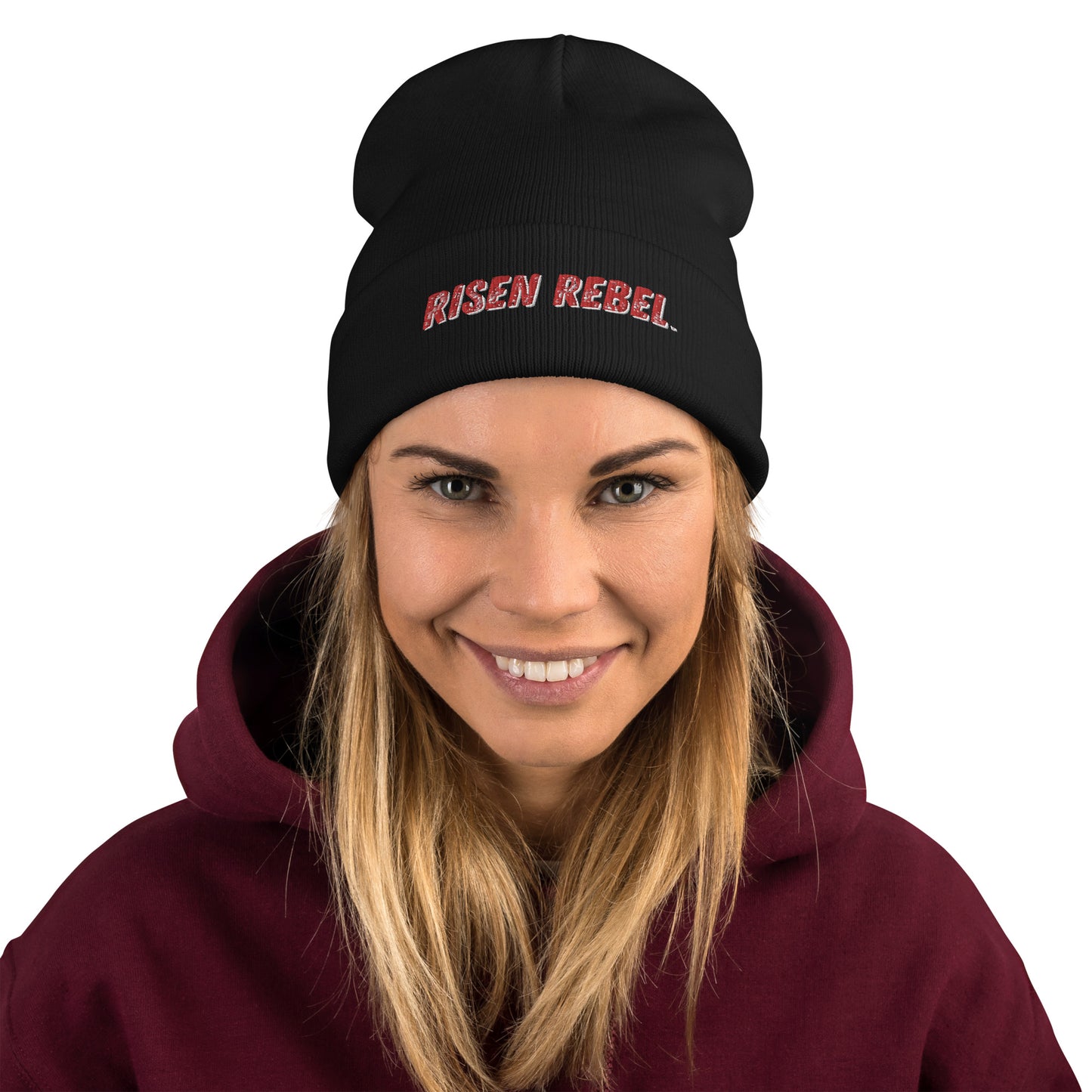 Risen Rebel Embroidered Beanie