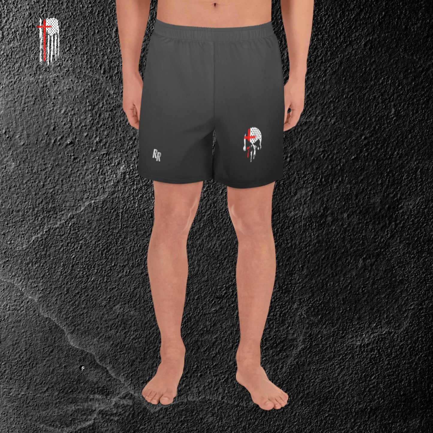 Risen Rebel "Rebel Skull" Men's Recycled Athletic Shorts