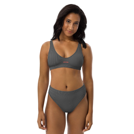 Risen Rebel Recycled High-Waisted Bikini- Licorice Swirl