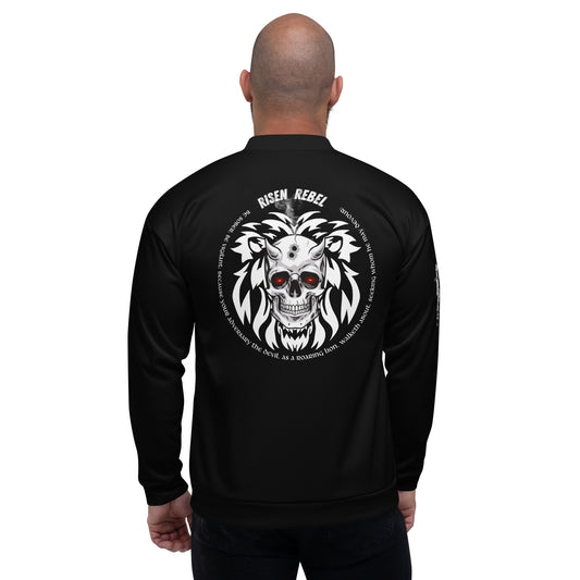 Risen Rebel Demon Killer Bomber Jacket- Black