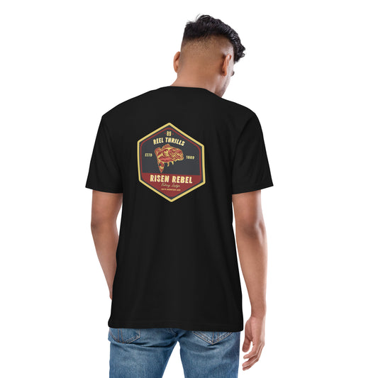 Risen Rebel Fishing Lodge Tee- Burgundy Bass