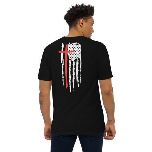 Risen Rebel Classic Logo Tee- Red/Whi