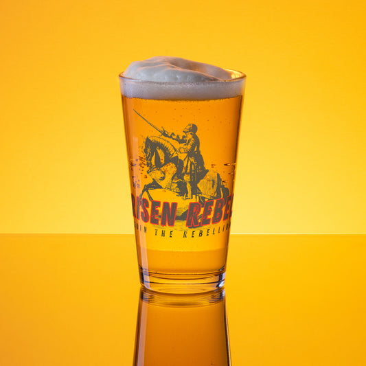 Risen Rebel "Crusader" Shaker Pint Glass