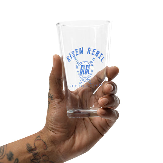 Risen Rebel "Swords" Shaker Pint Glass
