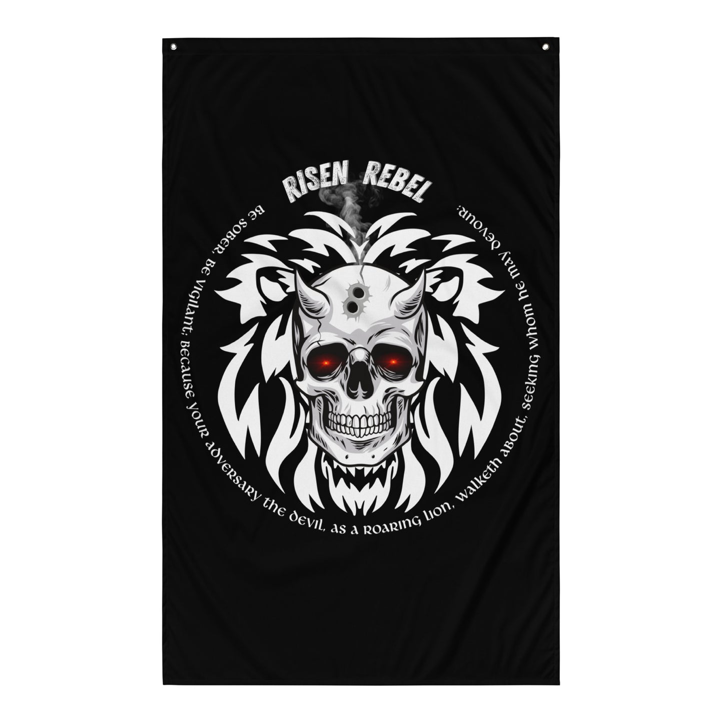 Risen Rebel Demon Killer Flag