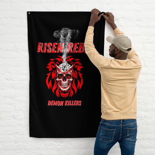 Risen Rebel Demon Killer Flag