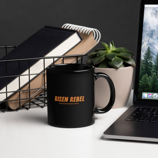 Risen Rebel Demon Killer Black Glossy Mug